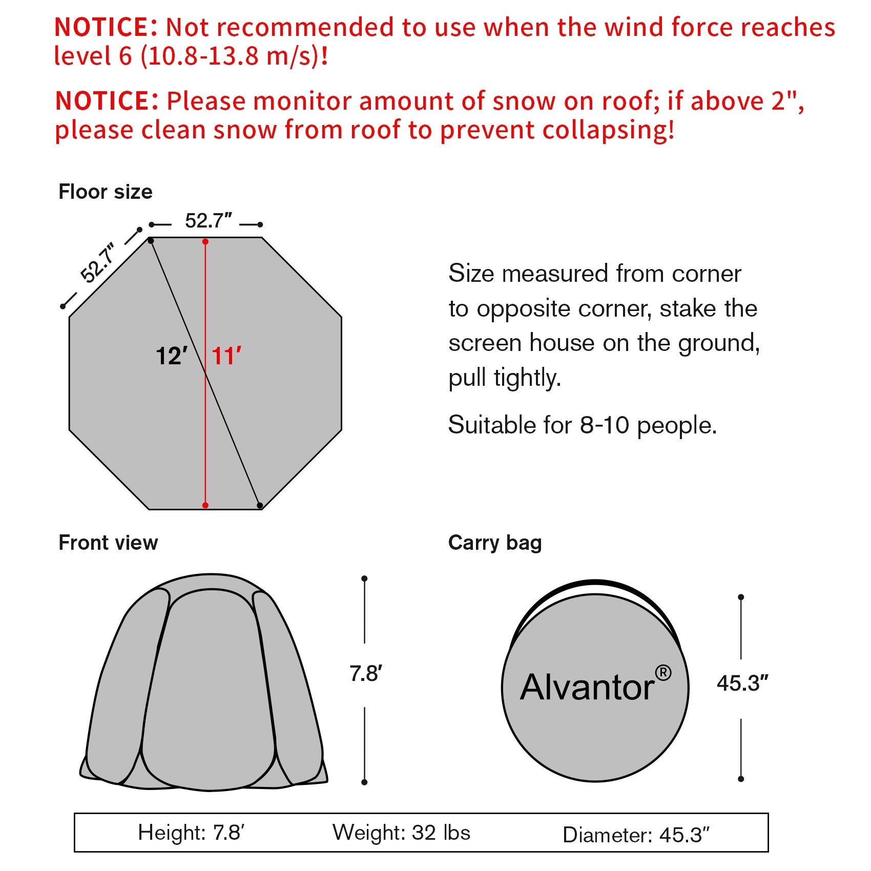 Winter Camping Tent Canopy Patented