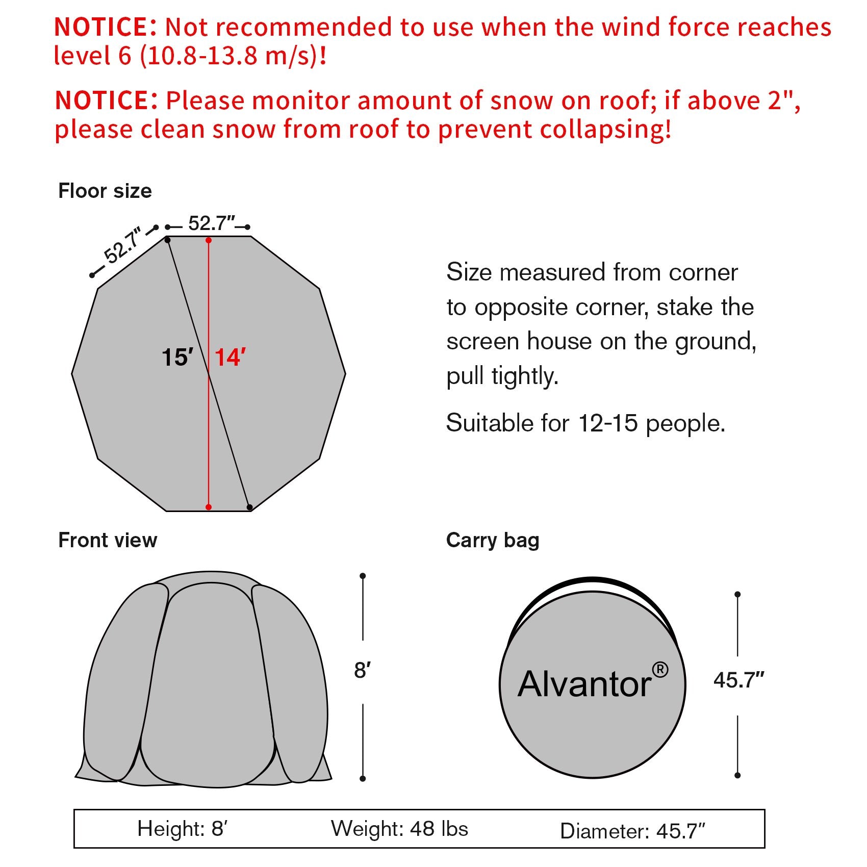 Winter Camping Tent Canopy Patented