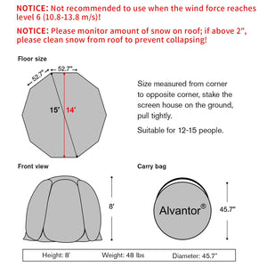 Winter Camping Tent Canopy Patented