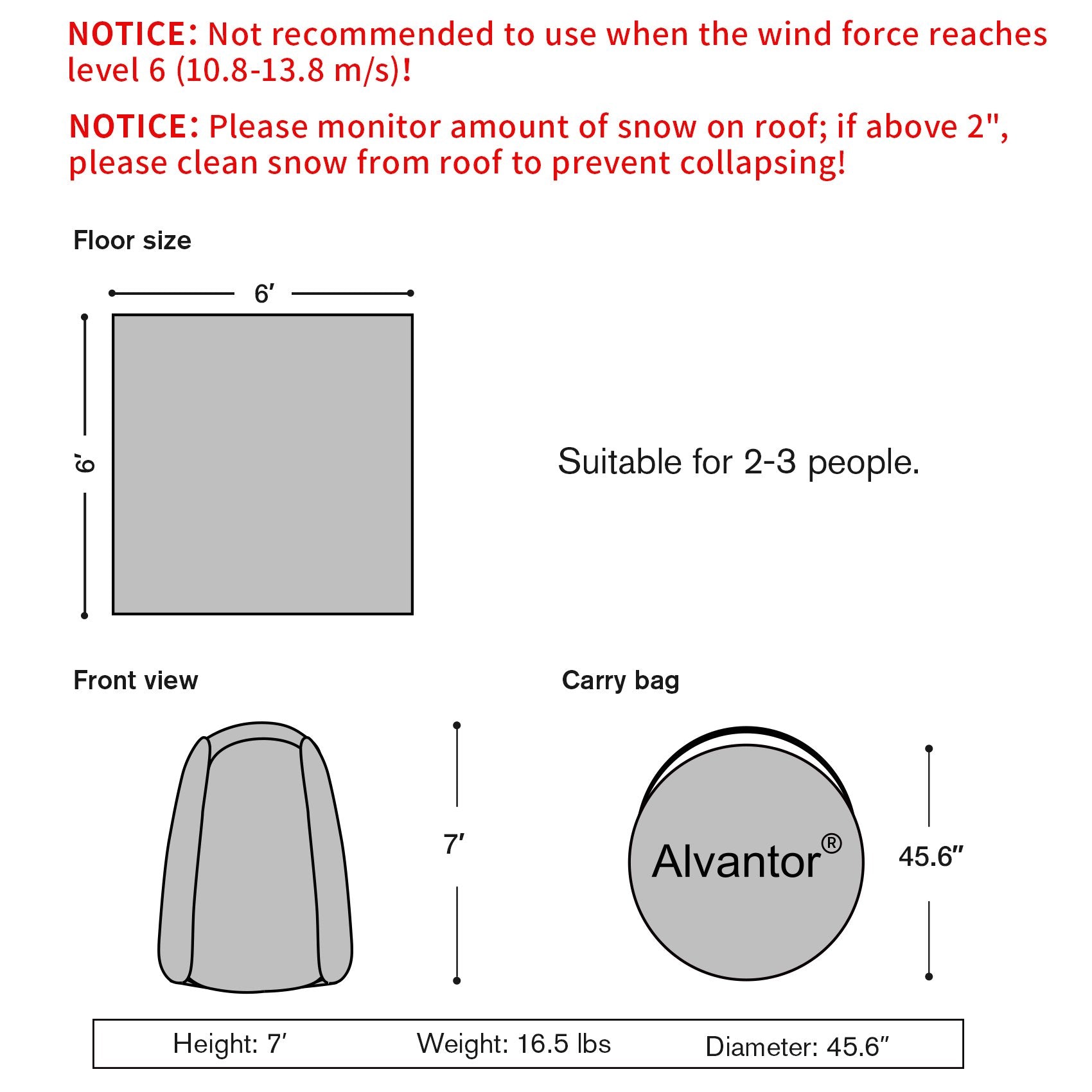 Winter Camping Tent Canopy Patented