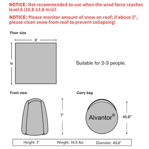 Winter Camping Tent Canopy Patented