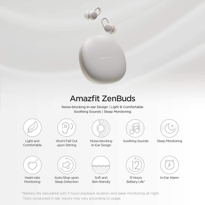 Amazfit ZenBuds: Smart Sleep Earbuds