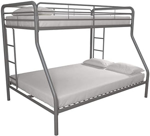 Twin-Over-Full Bunk Bed(Silver)