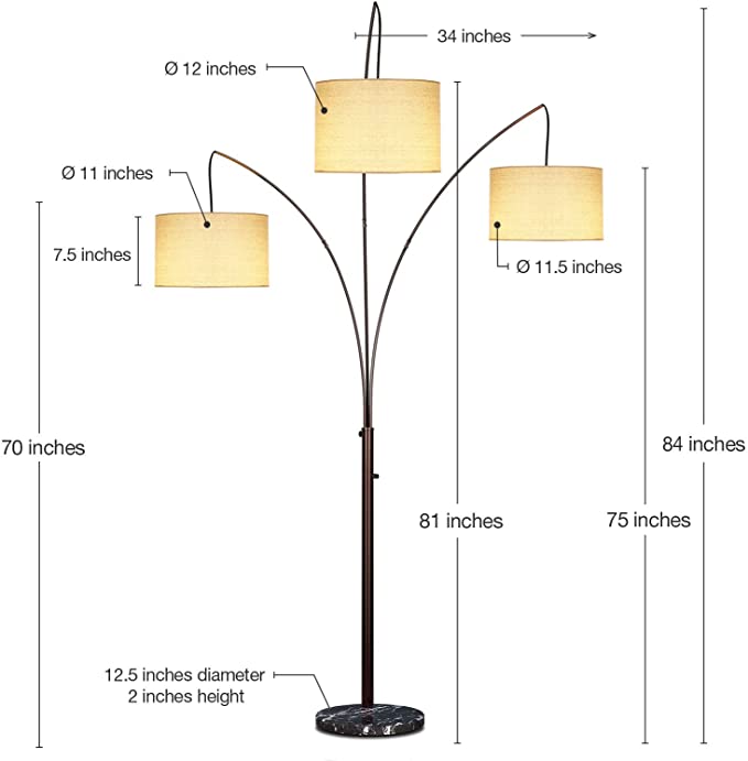 Multi-head arch tree light