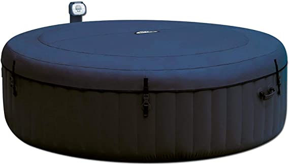 Inflatable portable round hot tub