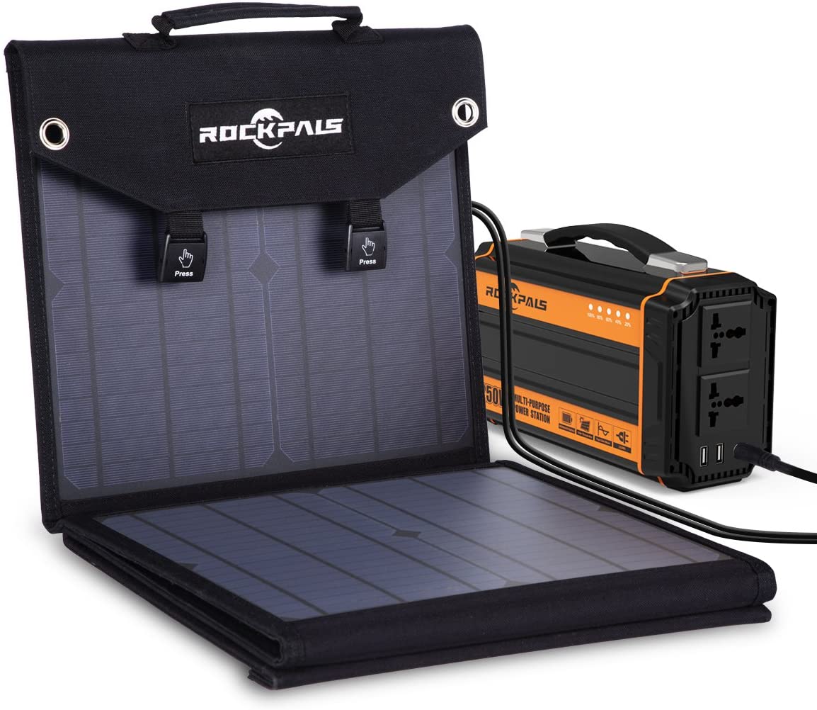 Foldable Solar Charger With 250-Watt Solar Generator