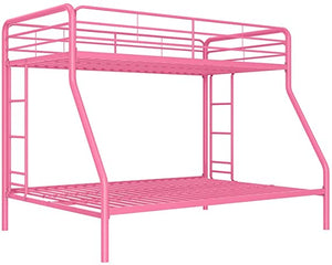 Twin-Over-Full Bunk Bed(Pink)