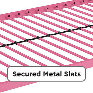 Twin-Over-Full Bunk Bed(Pink)