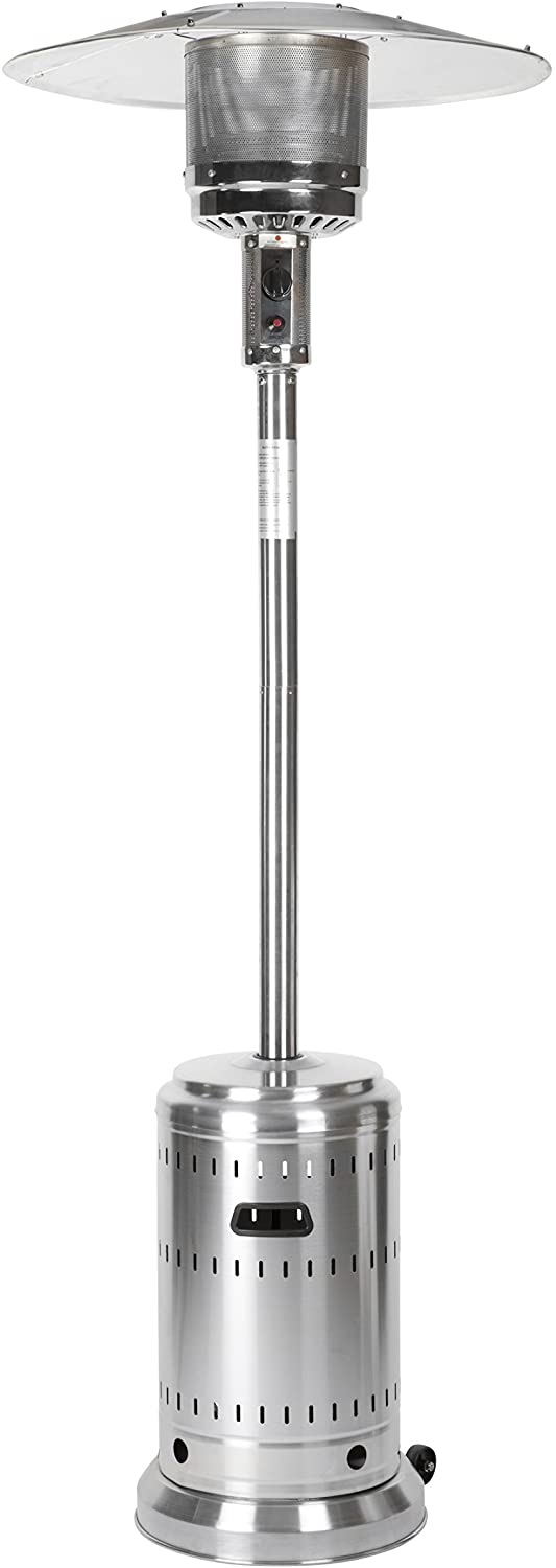 Outdoor Patio Heater with Wheels | Propane 46,000 BTU