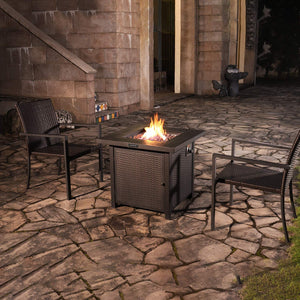 Outdoor Propane Fire Pit Table