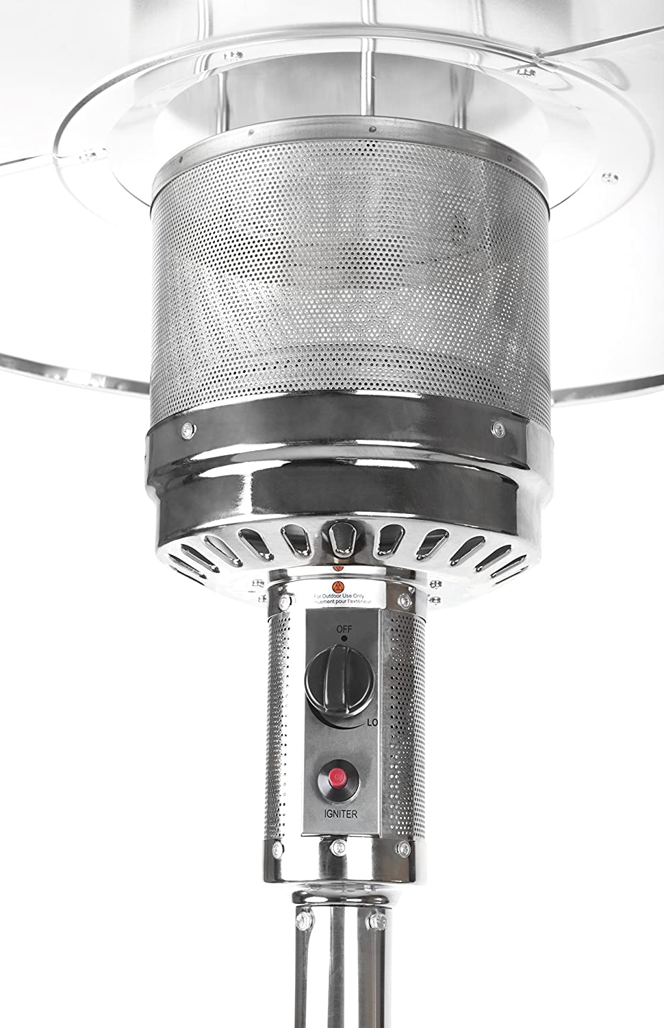 Outdoor Patio Heater with Wheels | Propane 46,000 BTU