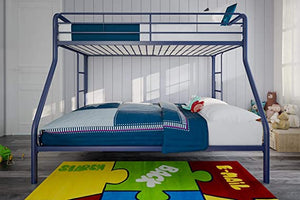 Twin-Over-Full Bunk Bed(Blue)