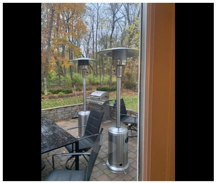 48000 Btu Stainless Steel Patio Heater