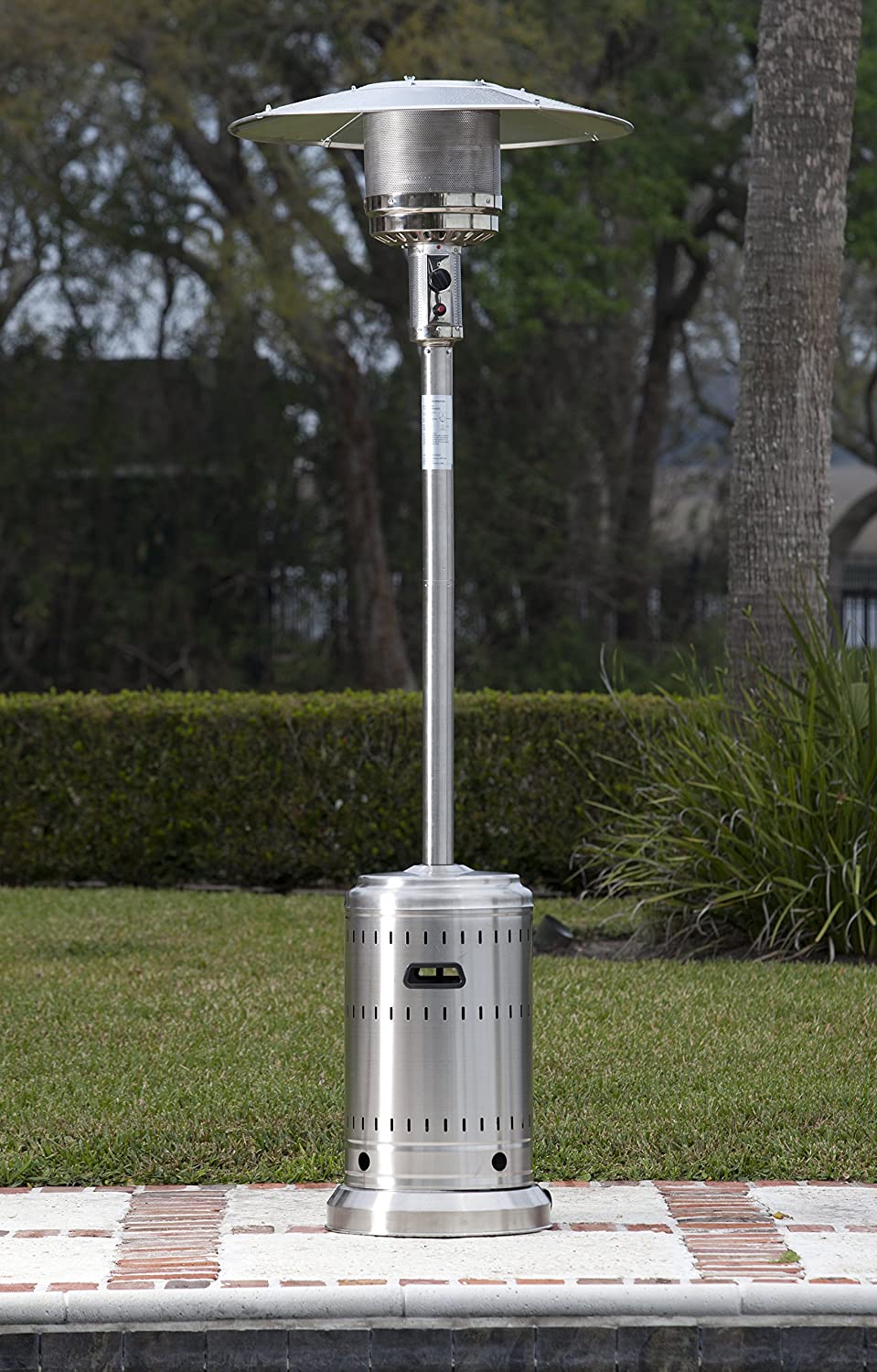 Outdoor Patio Heater with Wheels | Propane 46,000 BTU