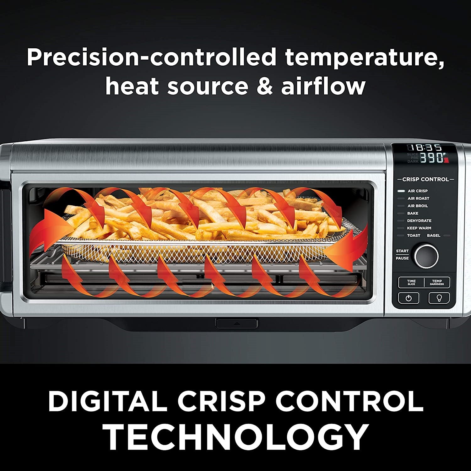 8-in-1 Digital Air Fry | Large Toaster Oven