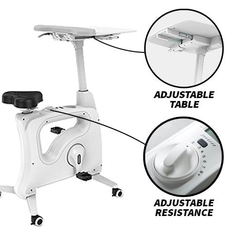 Adjustable Exercise Bike Desk