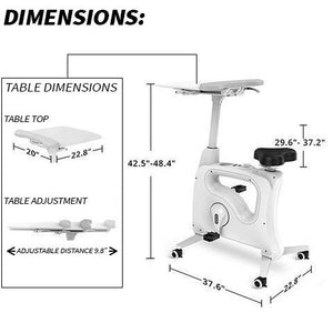 Adjustable Exercise Bike Desk