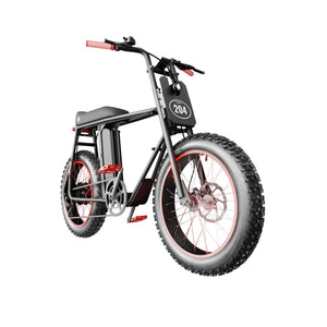 UNI Bobber LT Electric Bike Black Red with 250W and 20x4inch fat wheels