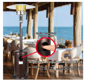 Patio Heater - Propane Outdoor Heater 48000BTU