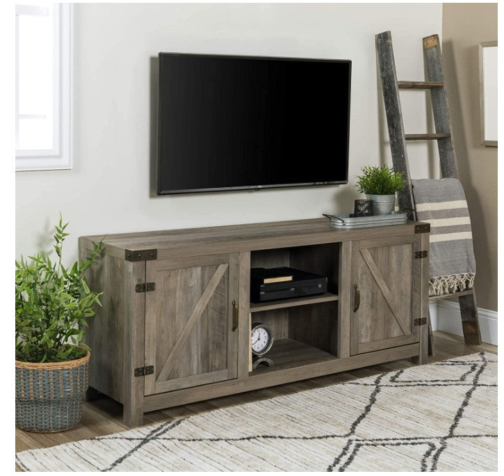 Farmhouse Barn Wood Universal Stand For TV|58 Inch