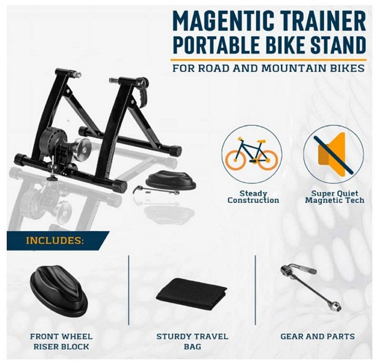 Bike Trainer Stand – Portable Stainless Steel Indoor Trainer