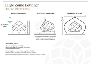 LARGE ZOME LOUNGER