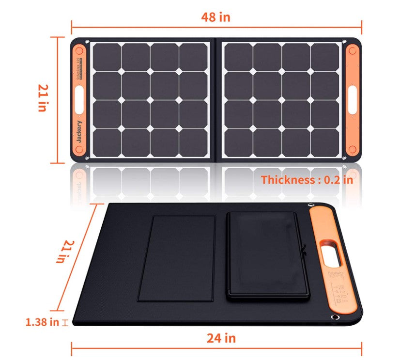 100W Portable Solar Panel for Explorer 160/240/500/1000 Power Station