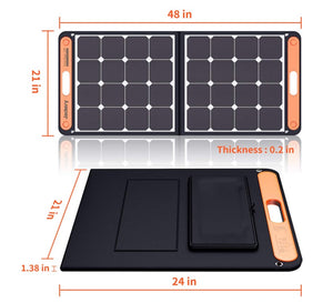 100W Portable Solar Panel for Explorer 160/240/500/1000 Power Station