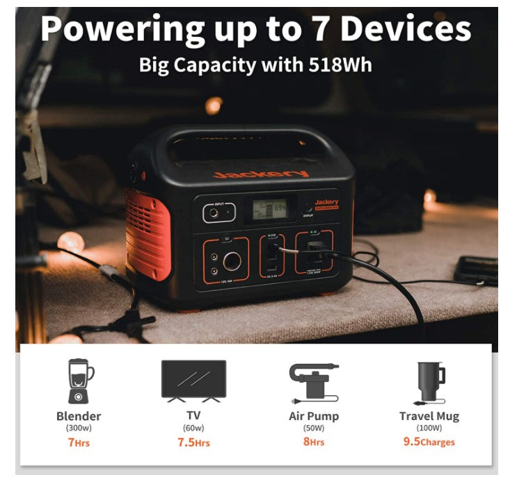 Portable Power Station Explorer 500 | Lithium Battery Pack with 110V/500W