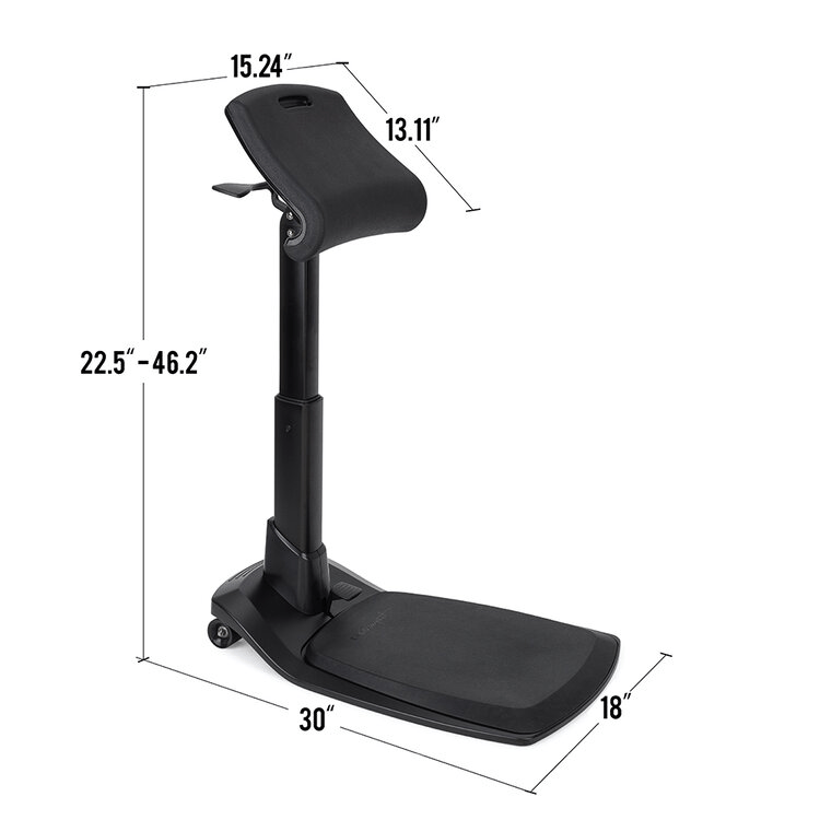 Dimensions of the LeanRIte Standing Chair