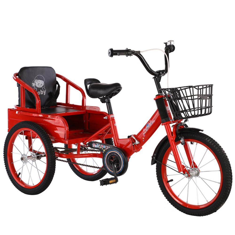 Suremoda Kids Three Wheel Bikes Trike With Comfortable Carbon Steel Frame Cruiser Bike For Best Kid Gifts