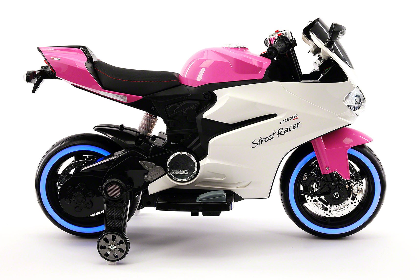 Moderno Kids Street Racer 12V Electric Kids Ride-On Motorcycle | Pink