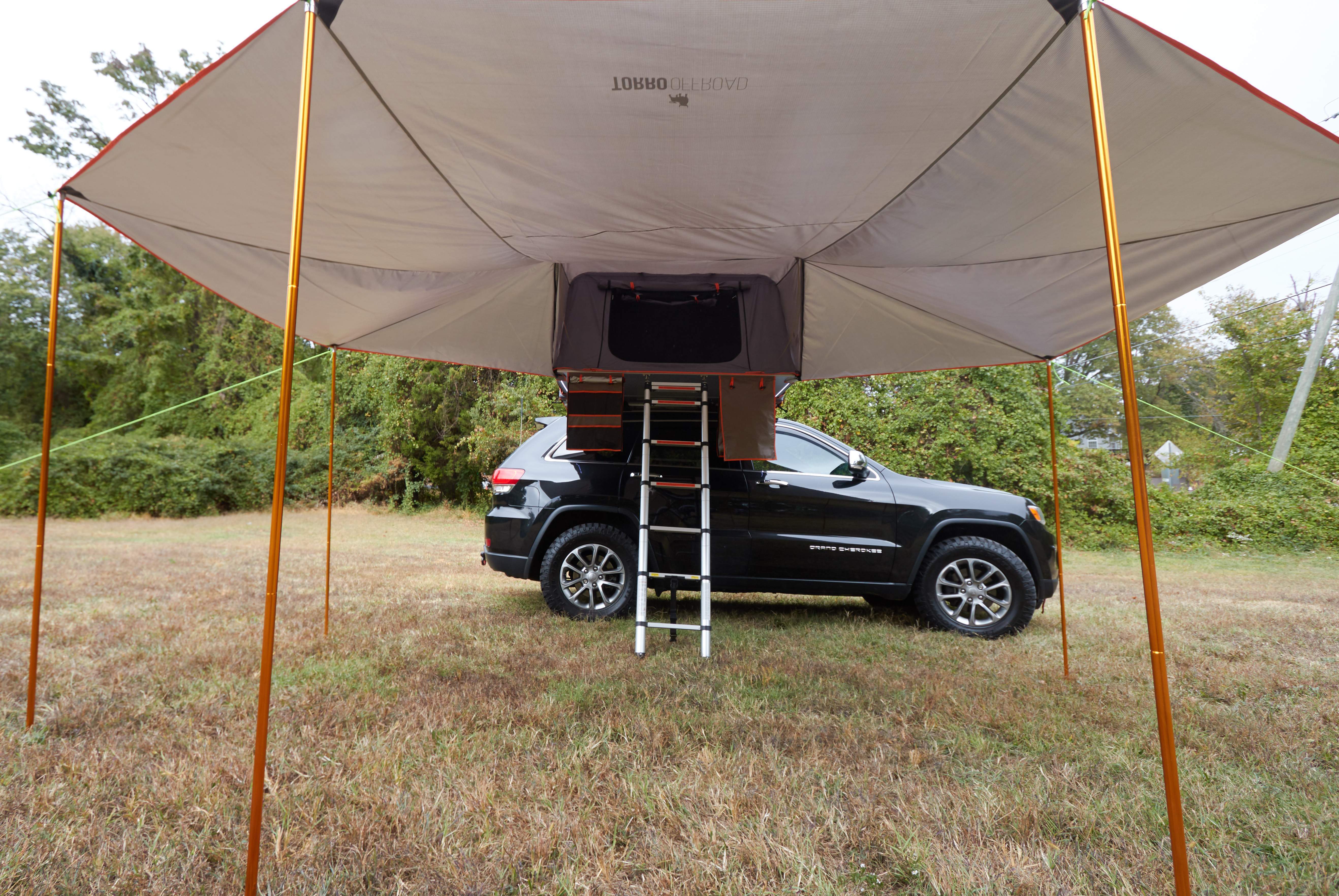 SkyLux Hard Shell Rooftop Tent (RTT) with Awning and Insulation Package - Torro Offroad