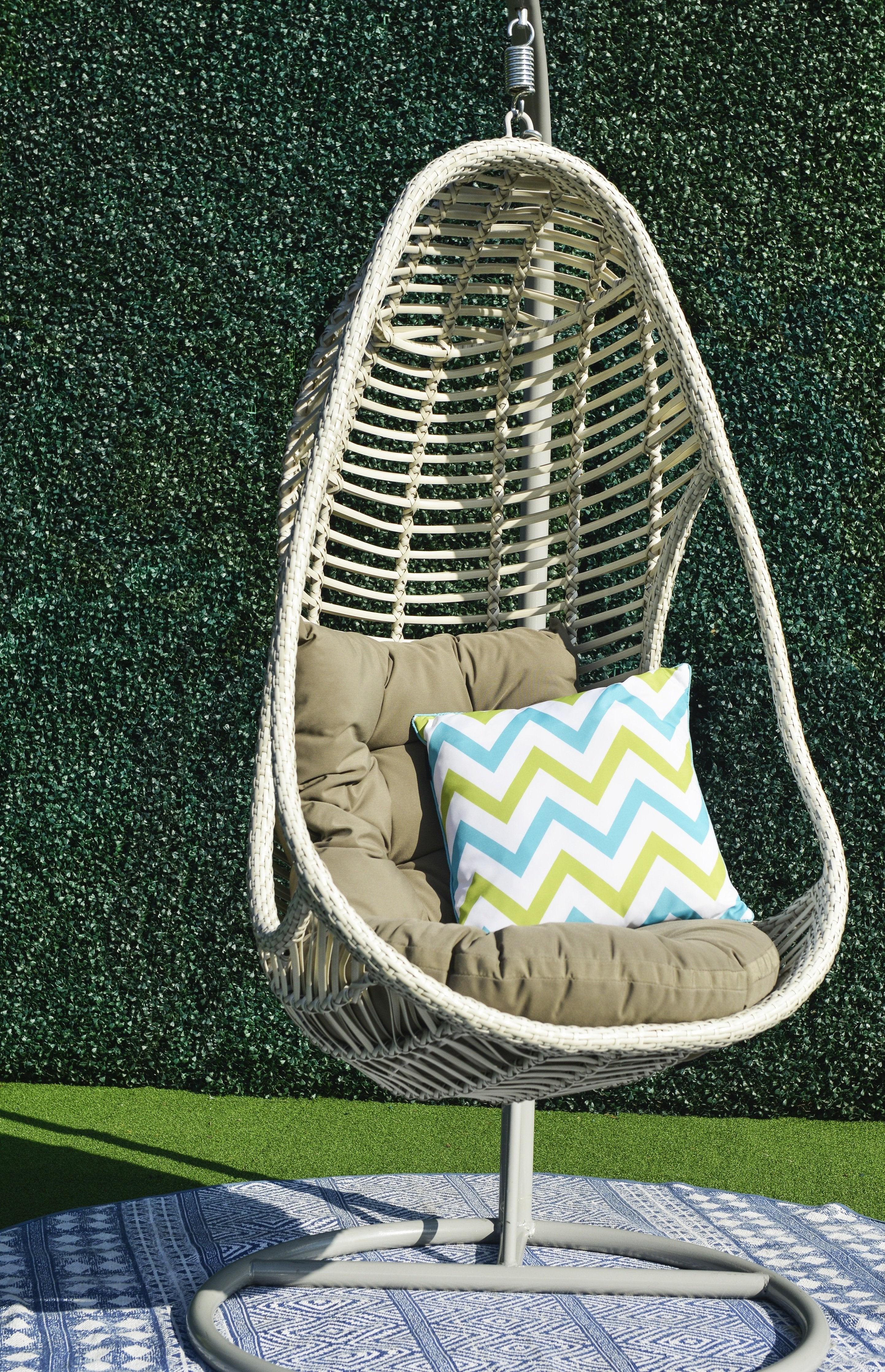 Canna Premium PE® Wicker Hanging Egg Chair HANGING EGG Nest - OSMEN OUTDOOR FURNITURE-Sydney Metro Free Delivery